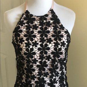 Jessica Simpson Crochet Overlay Dress